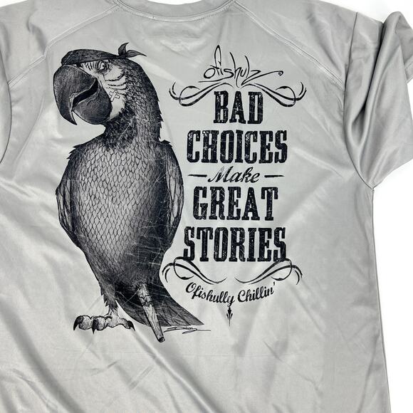 Kona Hawaii Bad Choices Parrot Quick Dry T Shirt Size M Paragon - Picture 6 of 8